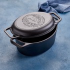 Cast Iron Oval Dutch Oven and Bread Pan 5.7 Litre