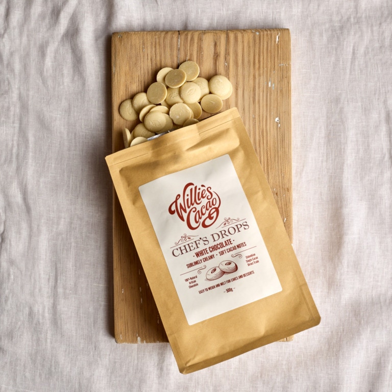 Chef's Drops 38% Natural White Chocolate, 1kg