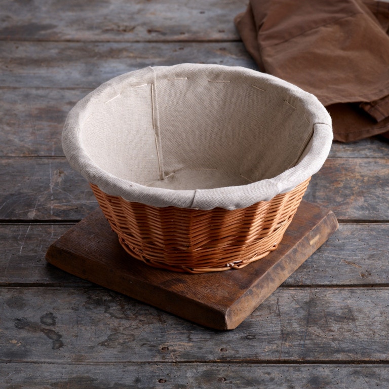 2kg Heavy-Duty Round Lined Proofing Bread Dough Basket