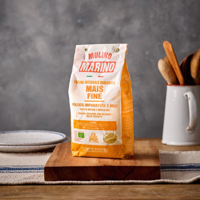 Mulino Marino Organic Fine Maize (Cornmeal) for Polenta