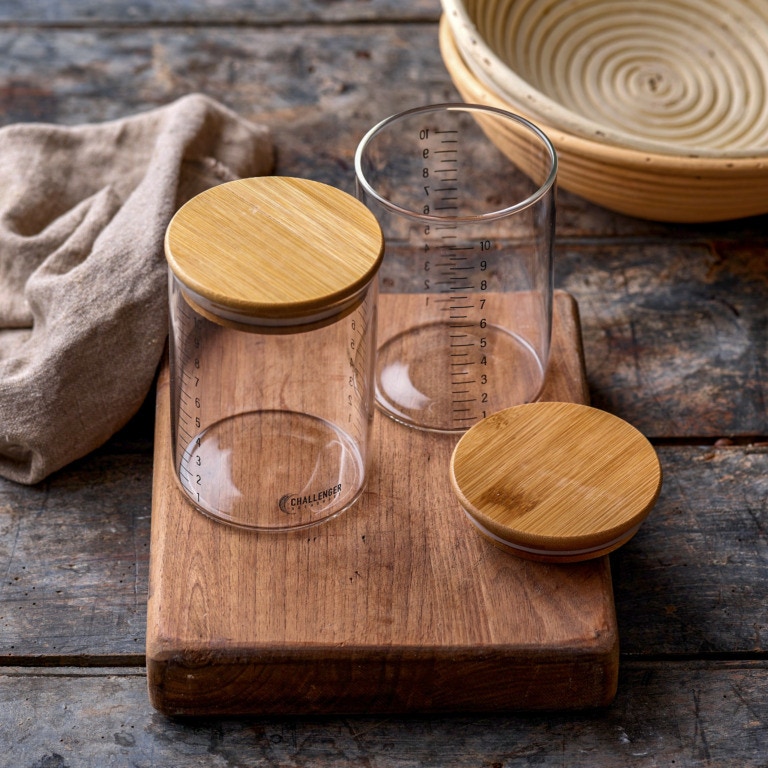 Challenger Pair of Sourdough Storage Jars, 85mm diameter