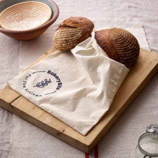 Natural 100% Cotton Bread Bag, 40x50cm