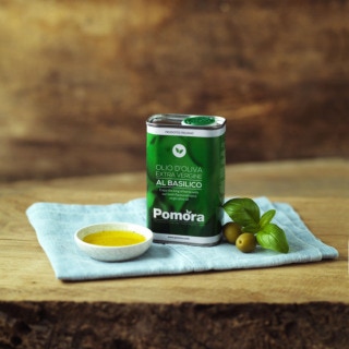 Pomora Extra Virgin Olive Oil - Basil Flavoured, 250ml