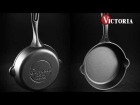 The perfect cast iron skillet for eggs. Victoria Cast Iron Skillet 6.5''